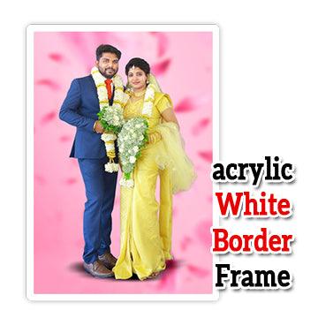 Acrylic White Border Frame - wowgifz