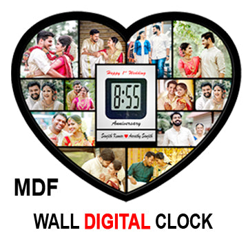 MDF Wall Digital Clock - wowgifz