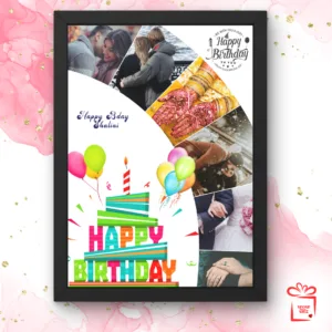 Product Image Personalized Birthday Frame with 6 Images
