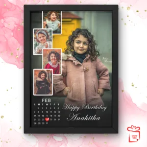 Product Image Birthday/Wedding Photo Frame with Custom Calendar