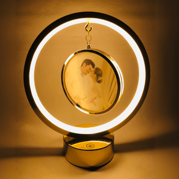 Personalized LED Ring Photo Frame Lamp