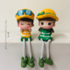 2 Summer Fun Boy & Girl Sitting Doll Set