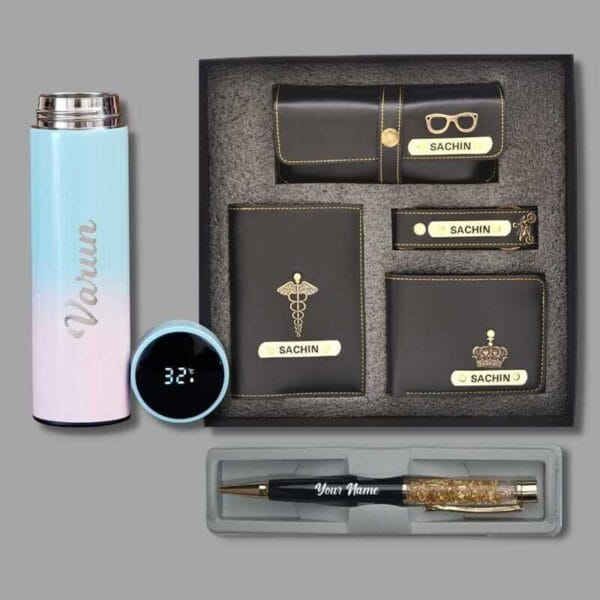 Personalized Premium Gift Combo – Wallet, Bottle, Accessories & More