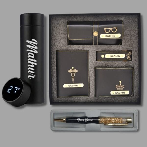Personalized Premium Gift Combo – Wallet, Bottle, Accessories & More