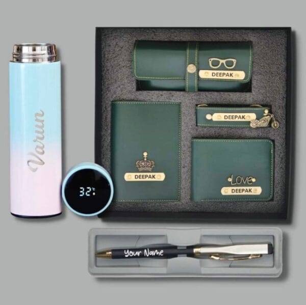 Personalized Premium Gift Combo – Wallet, Bottle, Accessories & More