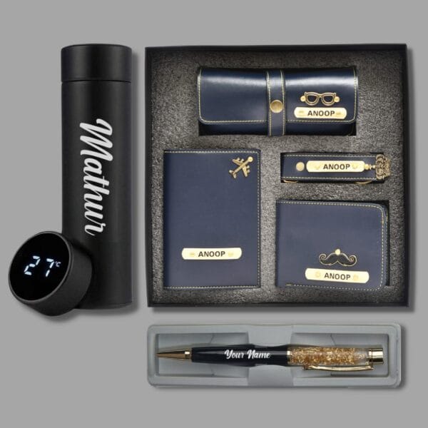 Personalized Premium Gift Combo – Wallet, Bottle, Accessories & More