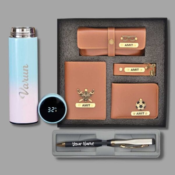 Personalized Premium Gift Combo – Wallet, Bottle, Accessories & More