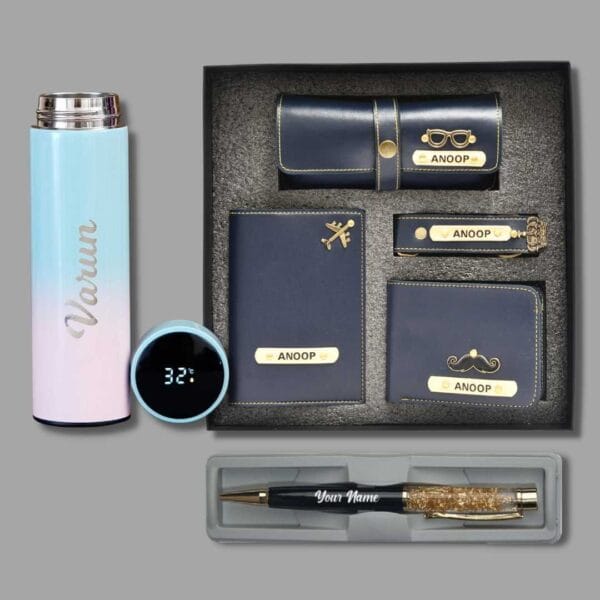 Personalized Premium Gift Combo – Wallet, Bottle, Accessories & More