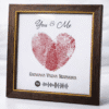 Fingerprint Heart Couple Frame