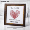 Fingerprint Heart Couple Frame