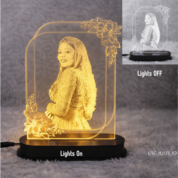 Personalized Engraved Acrylic Photo Lamp