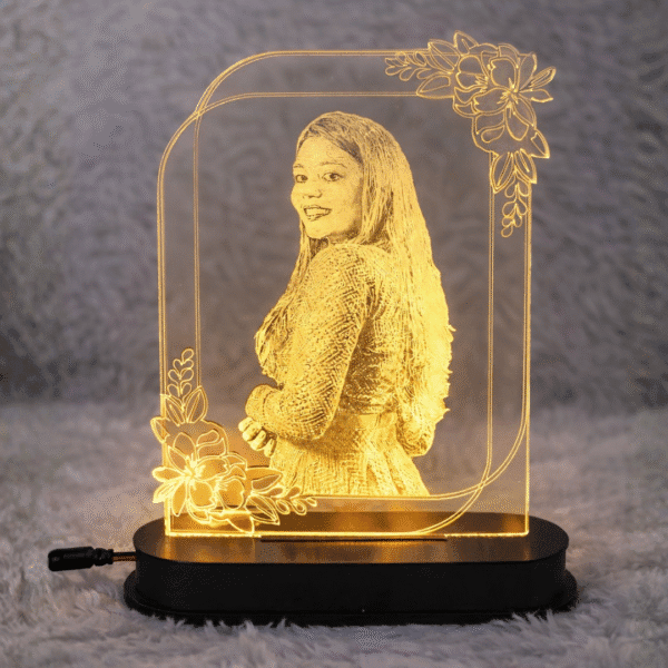 Personalized Engraved Acrylic Photo Lamp