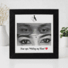 Personalized Couple Eyes Frame – Romantic Photo Gift with Custom Initials
