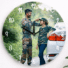 Personalized Couple Photo Acrylic Wall Clock – Custom Romantic Gift for Anniversary, Wedding & Love Memories