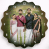 1 Personalized Family Photo Acrylic Wall Clock – Custom Designer Shape Clock | Unique Gift for Home Décor