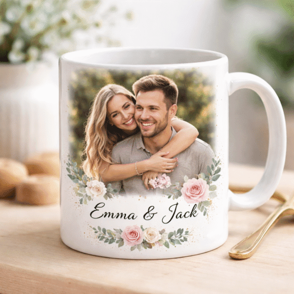 Custom Photo Printed Mug – Personalized Gift Coffee Cup with Name & Picture