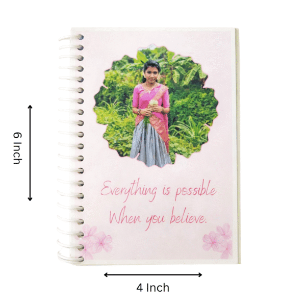 Personalized Spiral Photo Album – Custom Printed Memory Book | Photo Cover Diary Gift