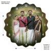 2 Personalized Family Photo Acrylic Wall Clock – Custom Designer Shape Clock | Unique Gift for Home Décor