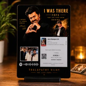 ChatGPT Image Aug 3, 2026, 09_59_37 AM Thalapathy Vijay – The Last FDFS Premium Acrylic Memory Frame
